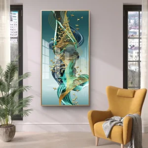 Ethereal Golden Birds by Acryliya